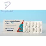 AMOXICILLINE DISPER SANDOZ TABLET  750MG