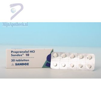 PROPRANOLOL HCL SANDOZ TABLET 10MG