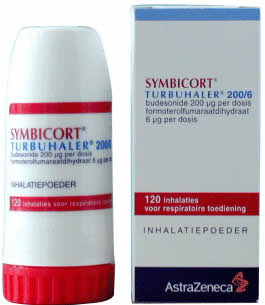 SYMBICORT TURBUHALER INHALPDR 200/6MCG/DO 120DO