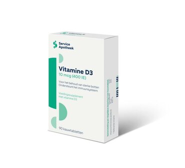Vitamine D3 10mcg Service Apotheek 90kt