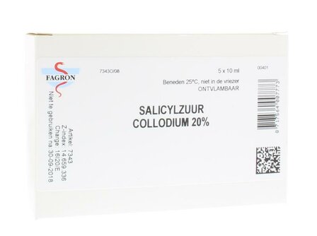 Salicylzuurcollodium 20% 10ml Fagron 5x10ml