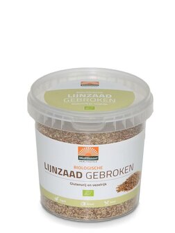 Lijnzaad gebroken omega 3 bio Mattisson 300g