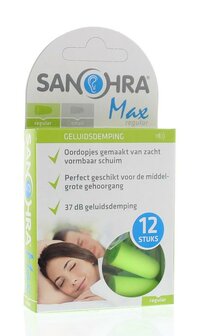 Oordop foam max regular Sanohra 6paar