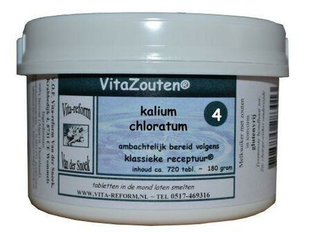 Kalium muriaticum/chloratum VitaZout Nr. 04 Vitazouten 720tb
