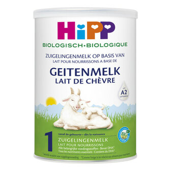 1 Biologische zuigelingenmelk op basis van geitenm Hipp 400g