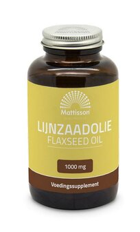 Lijnzaadolie/Flaxseed oil 1000mg Mattisson 90ca