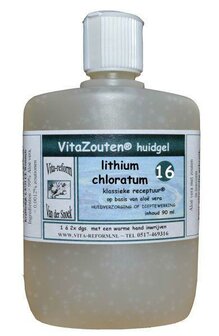 Lithium chloratum huidgel Nr. 16 Vitazouten 90ml