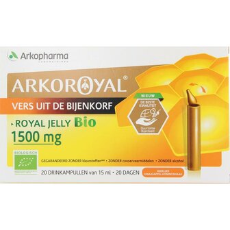 Royal jelly 1500mg bio Arko Royal 20amp