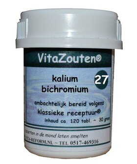 Kalium bichromicum VitaZout Nr. 27 Vitazouten 120tb