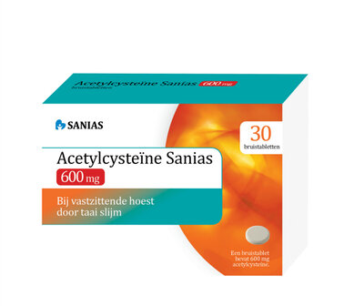 Acetylcysteine 600mg Sanias 30brt