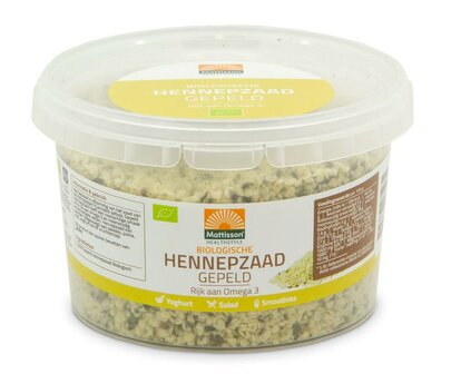 Hennepzaad gepeld bio Mattisson 250g