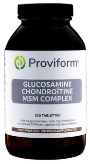 Glucosamine chondroitine complex MSM Proviform 240tb