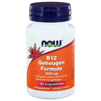 Vitamine B12 geheugenformule 1000 mcg NOW 100zt