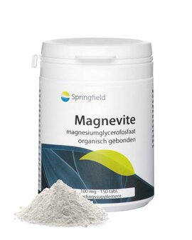 Magnevite magnesium glycerofosfaat 100 mg Springfield 150tb