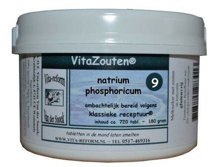 Natrium phosphoricum VitaZout Nr. 09 Vitazouten 720tb