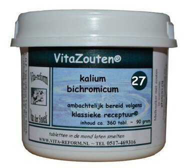 Kalium bichromicum VitaZout Nr. 27 Vitazouten 360tb