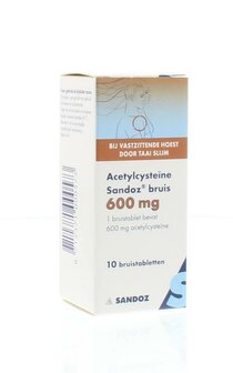 Acetylcysteine 600mg Sandoz 10brt