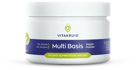 Multi basis vegan poeder Vitakruid 163g