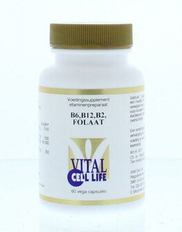 Vitamine B6/B12/B2 folaat Vital Cell Life 60vc