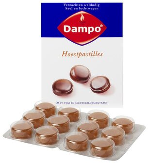 Hoestpastilles thijm/sleutelbloem Dampo 24past