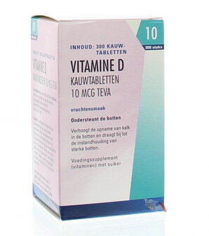 Vitamine D 10 mcg 400IE Teva 300tb