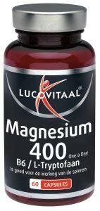 Magnesium 400 met B6 en L-tryptofaan Lucovitaal 60ca