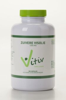 Zuivere visolie 1000mg Vitiv 100ca