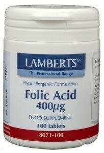 Vitamine B11 400mcg (foliumzuur) Lamberts 100tb