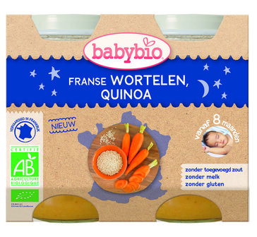 Wortel &amp; quinoa 200 gram bio Babybio 2x200g