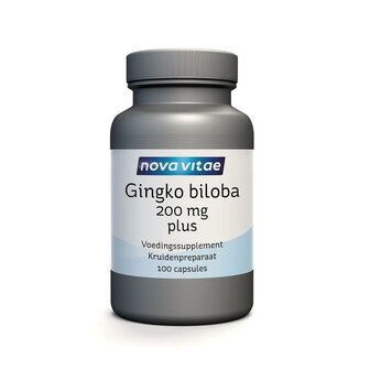 Ginkgo biloba 200mg plus Nova Vitae 100ca