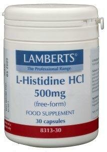 L-Histidine 500mg Lamberts 30ca