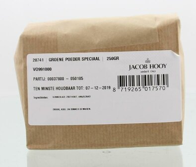 Groene poeder speciaal Jacob Hooy 250g