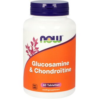 Glucosamine &amp; chondroitine NOW 60tb