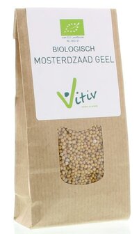 Geel mosterdzaad bio Vitiv 100g