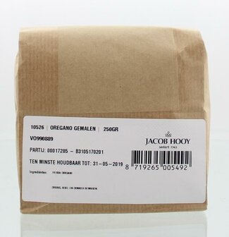 Oregano gemalen Jacob Hooy 250g