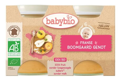 Dessert fruitlekkernij 130 gram bio Babybio 2x130g