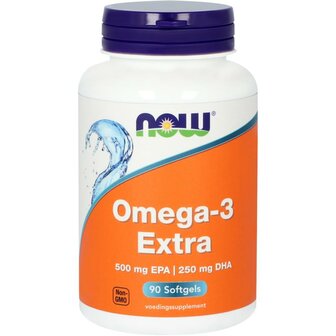 Omega-3 Extra 500 mg EPA 250 mg DHA NOW 90sft