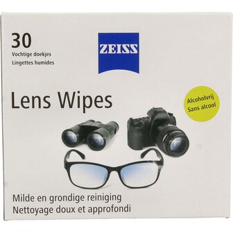 Brillenpoetsdoekjes Lens wipes Zeiss 30st