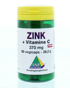 Zink 50mg + gebufferde vitamine C puur SNP 60vc