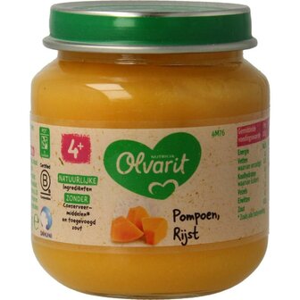 Pompoen rijst 4M76 Olvarit 125g