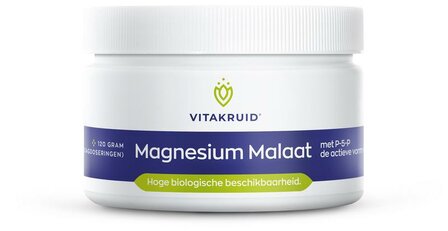 Magnesium Malaat met P-5-P Vitakruid 120g