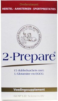 L Glutamine poeder EGCG sachets 150mg 2-Prepare 15sach