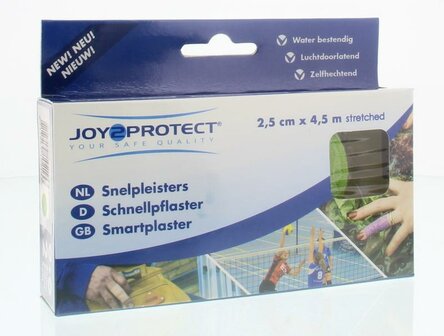 Snelpleisters groen 2.5cm x 4.5m Joy2Protect 2rol