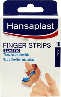Vingerpleister elastisch strips Hansaplast 16st