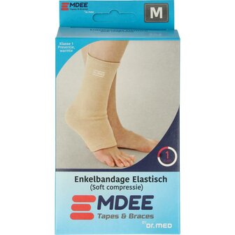 Elastic support enkel maat M huidskleur Emdee 1st