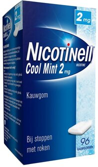 Kauwgom cool mint 2 mg Nicotinell 96st