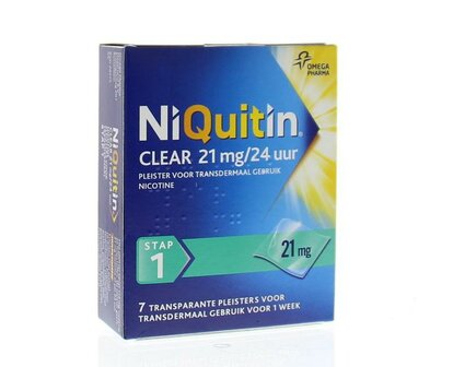 Stap clear 21 mg/24 uur Niquitin 7st