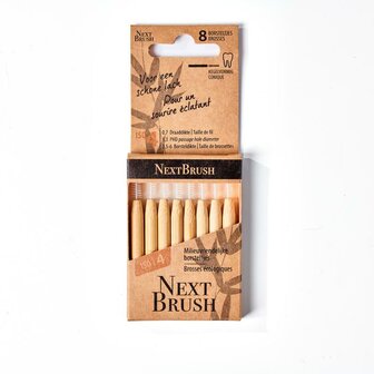 Bamboe interdentale ragers ISO 4 conisch Nextbrush 8st