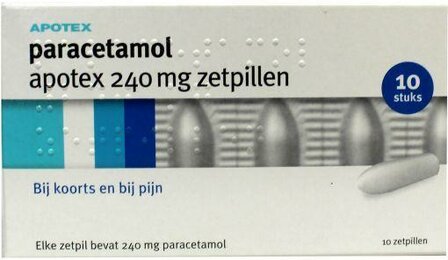 Paracetamol 240mg Apotex 10zp
