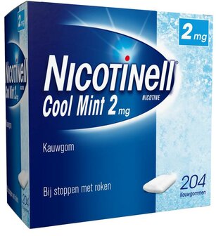 Kauwgom cool mint 2 mg Nicotinell 204st